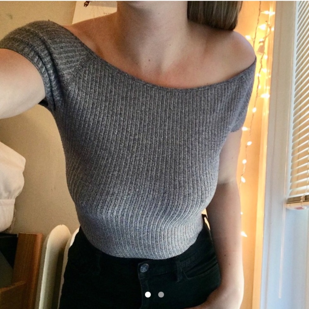 Off the shoulder sweater